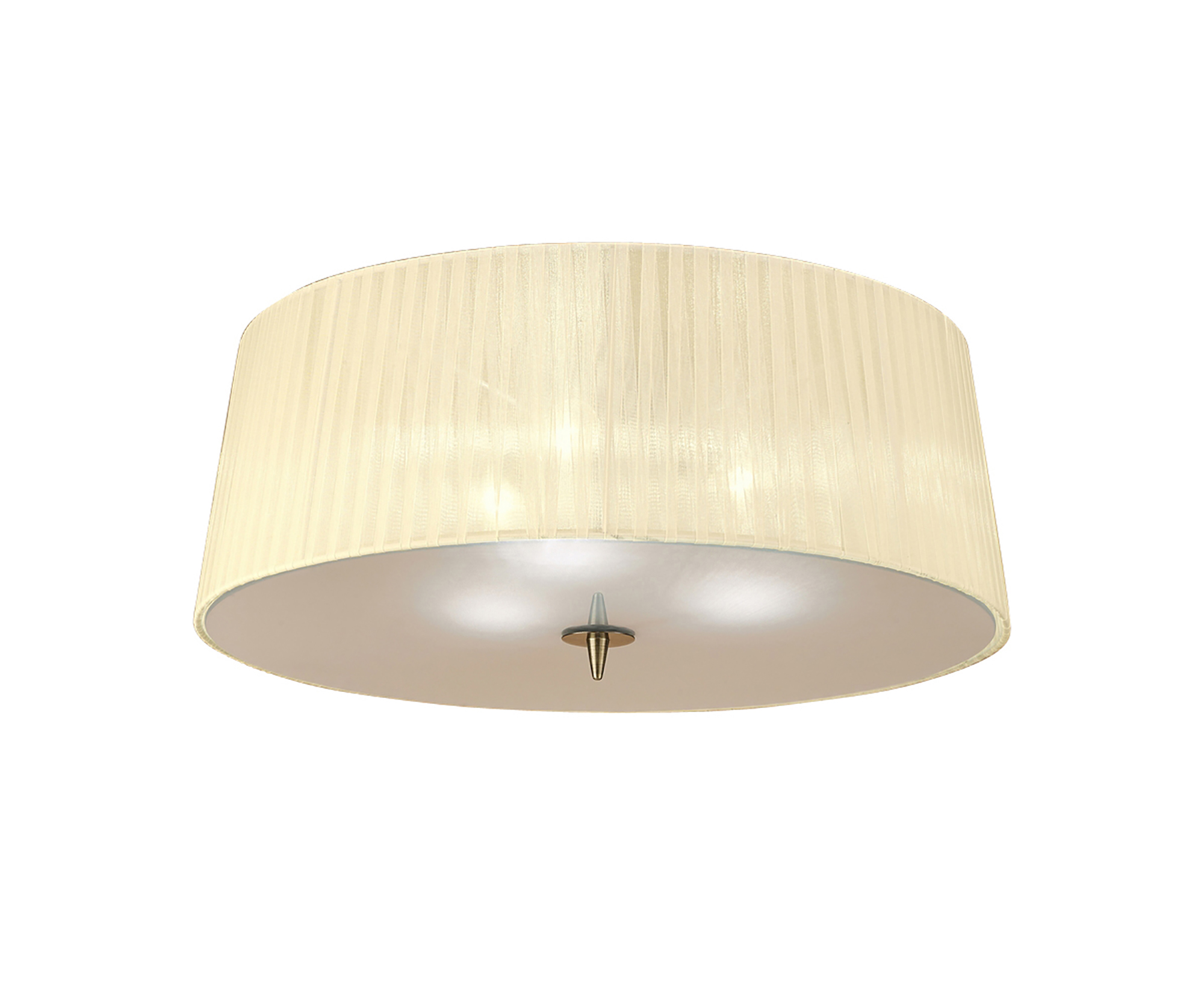 Loewe Antique Brass-Cream Ceiling Lights Mantra Flush Fittings Loewe Antique Brass-Cream Ceiling Lights Mantra Flush Fittings